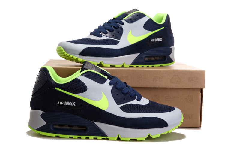 New Men\'S Nike Air Max Black/Greenyellow/Gainsboro